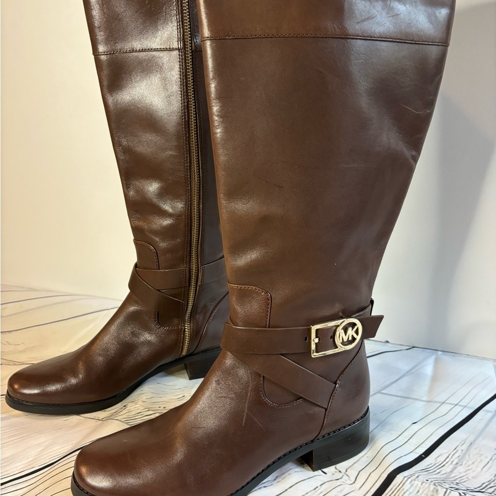 ❤️ MICHAEL Michael Kors Bryce Tall Boots Size 7.5 Equestrian